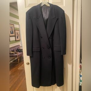 Loro Piana / Brooks Brothers Women's Navy Overcoat
